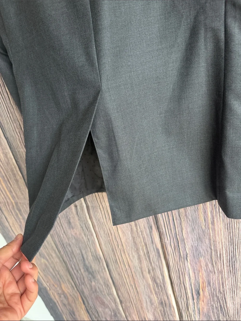 Indochino 100% Wool Sport Coat Blazer Gray Custom size 38-40